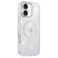 Чехол TPU Eclipse Sparkle (MagFit) для Apple iPhone 16 (6.1") Clear