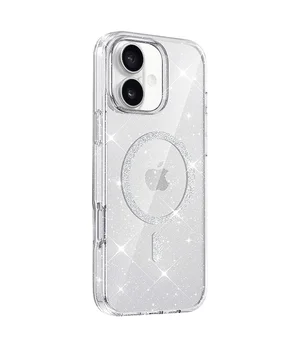 Чехол TPU Eclipse Sparkle (MagFit) для Apple iPhone 16 (6.1") Clear