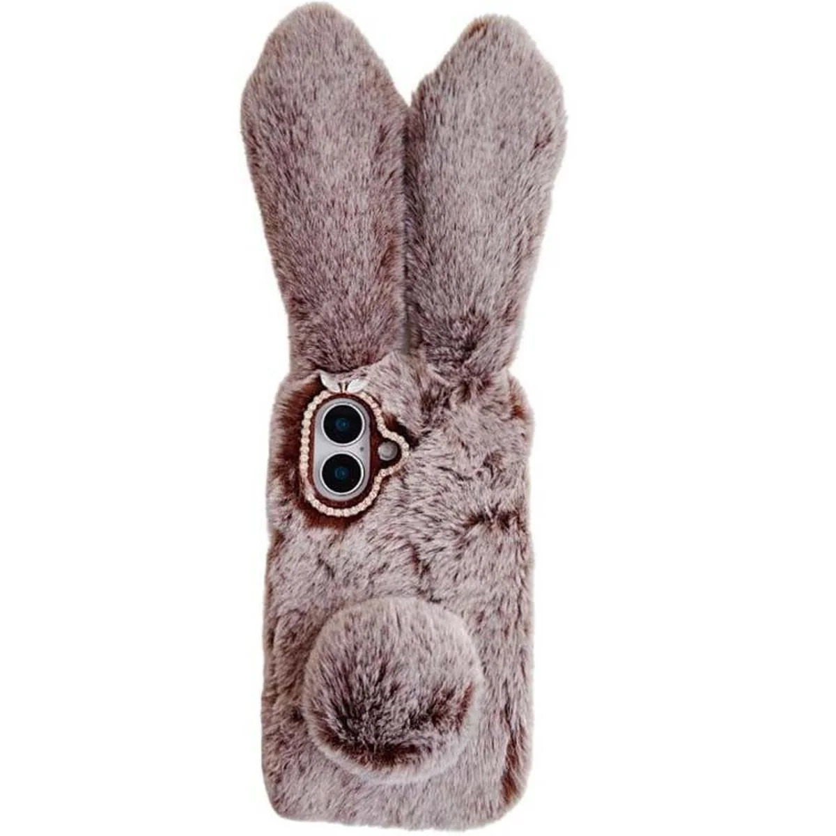 Чохол TPU Rabbit для Apple iPhone 16 (6.1") Brown