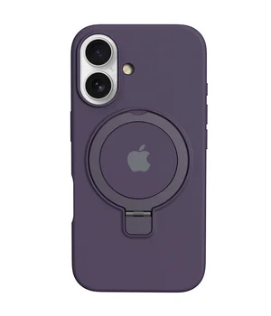 Чехол Silicone Case Full Protective with Ring для Apple iPhone 16 (6.1") Purple