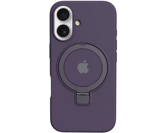 Чехол Silicone Case Full Protective with Ring для Apple iPhone 16 (6.1") Purple