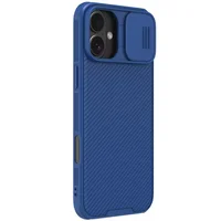 Карбоновая накладка Nillkin CamShield Pro для Apple iPhone 16 (6.1") Blue