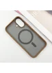 TPU+PC чехол Metal Buttons with MagSafe для Apple iPhone 16 (6.1") Золотой