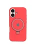 Чехол Silicone Case Full Protective with Ring для Apple iPhone 16 (6.1") Red
