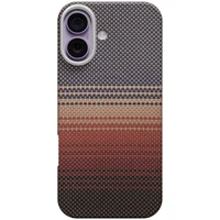 Чехол PC Carbon Protection Slim with MagSafe для Apple iPhone 16 (6.1") Red