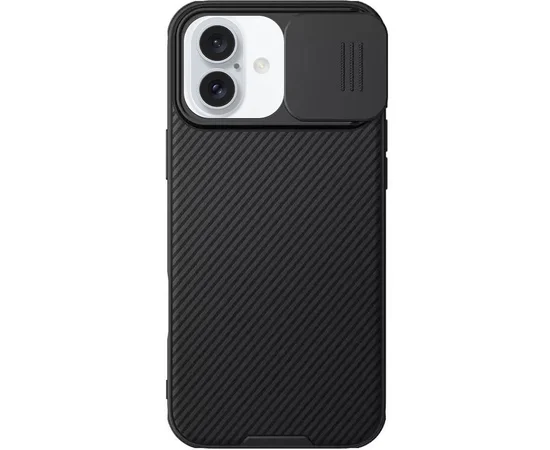 Карбоновая накладка Nillkin CamShield Pro для Apple iPhone 16 (6.1") Black