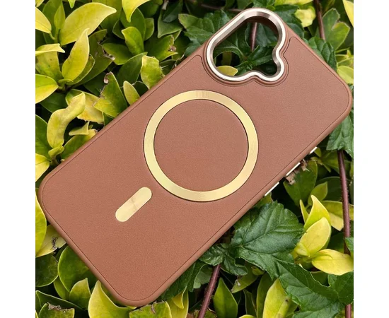 Кожаный чехол SnapCase with MagSafe для Apple iPhone 16 (6.1") Brown