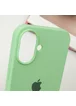 Чехол Silicone Case Full Protective (AA) для Apple iPhone 16 (6.1") Зеленый / Pistachio