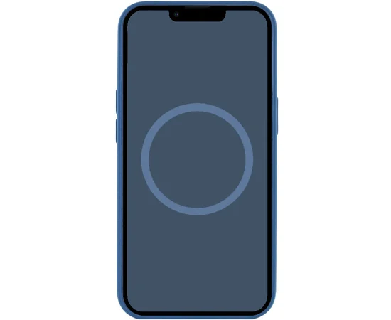 Чохол Silicone case (AAA) full with Magsafe and Animation для Apple iPhone 16 (6.1") Denim