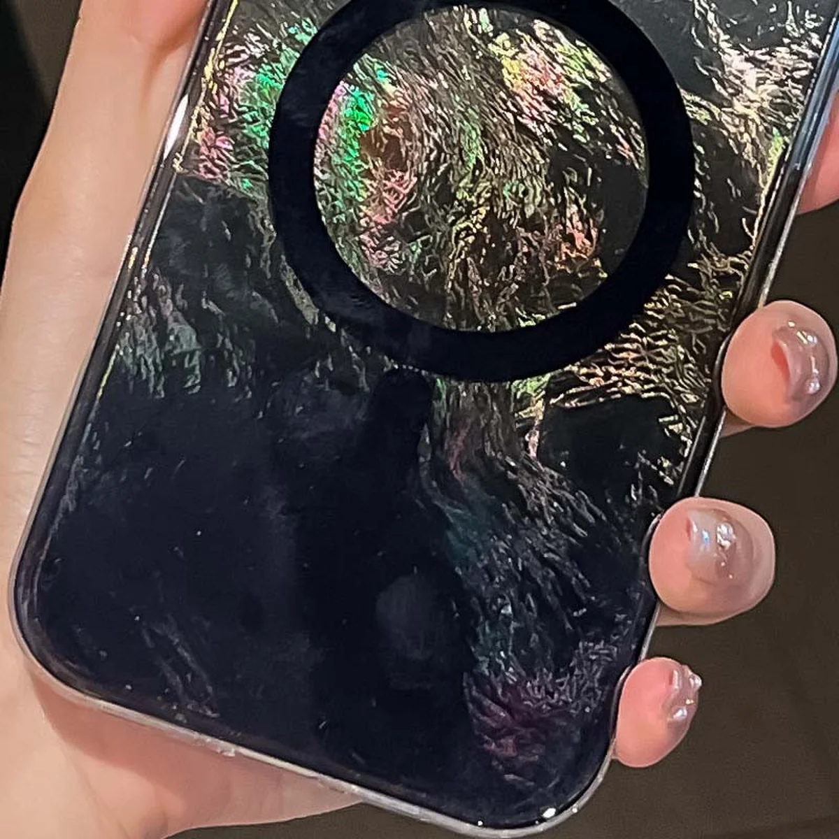 Чехол TPU Shiny Mountain (MagFit) для Apple iPhone 16 (6.1") Black