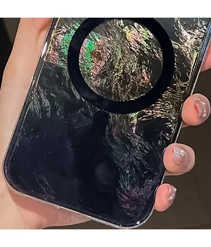 Чохол TPU Shiny Mountain (MagFit) для Apple iPhone 16 (6.1") Black