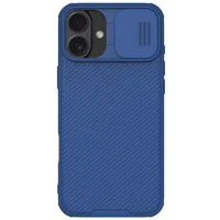 Карбоновая накладка Nillkin CamShield Pro для Apple iPhone 16 (6.1") Blue
