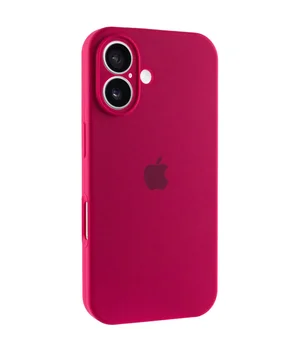 Чохол Silicone Case Full Camera Protective (AA) Apple iPhone 16 (6.1") Червоний / Rose Red