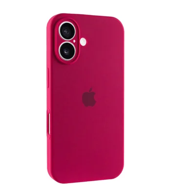 Чохол Silicone Case Full Camera Protective (AA) Apple iPhone 16 (6.1") Червоний / Rose Red