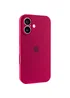 Чехол Silicone Case Full Camera Protective (AA) для Apple iPhone 16 (6.1") Красный / Rose Red