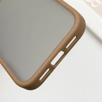 TPU+PC чехол Metal Buttons для Apple iPhone 16 (6.1") Золотой