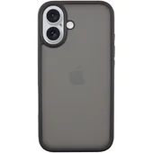 TPU+PC чохол Metal Buttons для Apple iPhone 16 (6.1") Чорний
