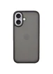TPU+PC чехол Metal Buttons для Apple iPhone 16 (6.1") Черный