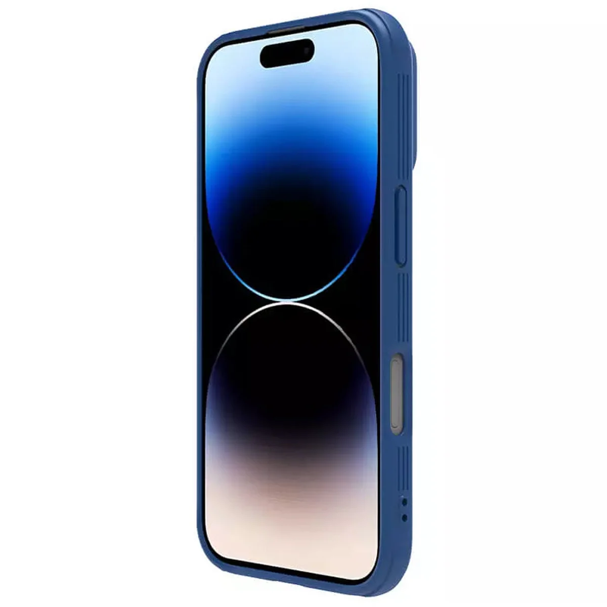 Карбоновая накладка Nillkin CamShield Pro Magnetic для Apple iPhone 16 (6.1") Blue