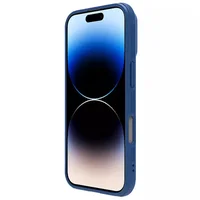 Карбоновая накладка Nillkin CamShield Pro Magnetic для Apple iPhone 16 (6.1") Blue