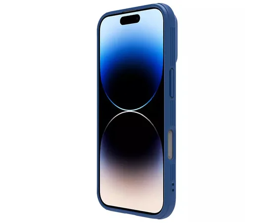 Карбонова накладка Nillkin CamShield Pro Magnetic для Apple iPhone 16 (6.1") Blue