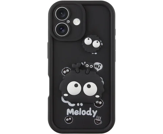 Чехол TPU Toys Case для Apple iPhone 16 (6.1") Black / Melody