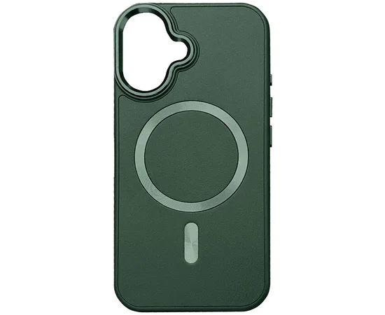 Кожаный чехол SnapCase with MagSafe для Apple iPhone 16 (6.1") Green