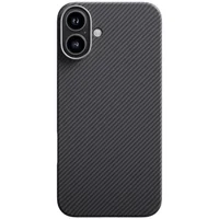 Чехол PC Carbon Protection Slim with MagSafe для Apple iPhone 16 (6.1") Black