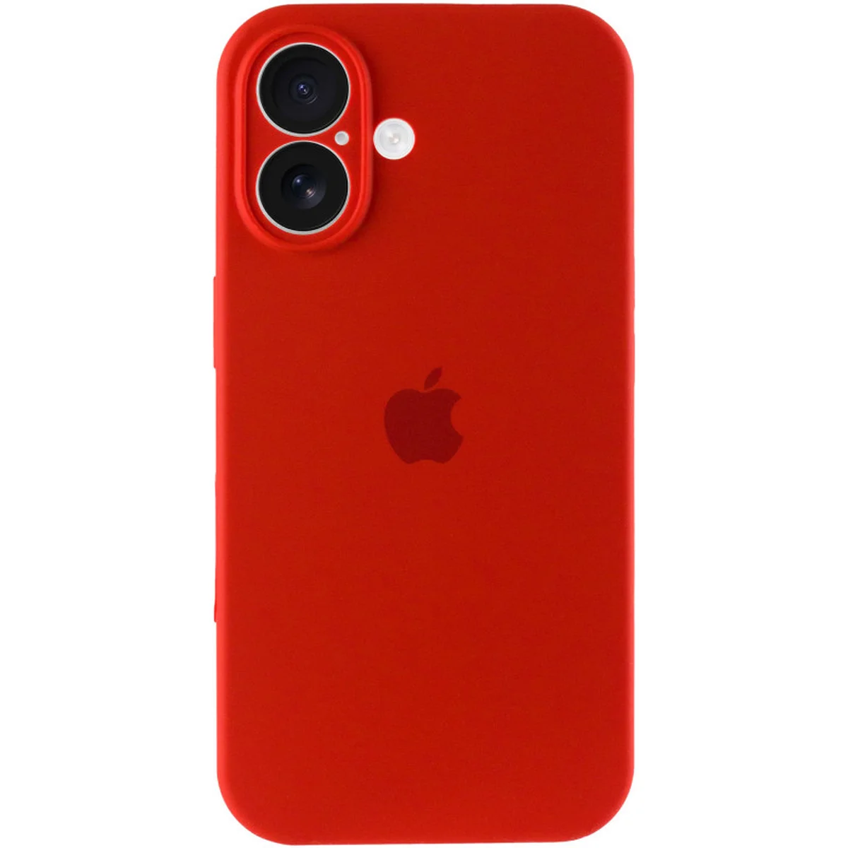 Чехол Silicone Case Full Camera Protective (AA) для Apple iPhone 16 (6.1") Красный / Red