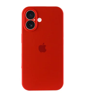 Чохол Silicone Case Full Camera Protective (AA) Apple iPhone 16 (6.1") Червоний / Red