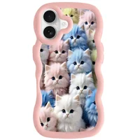 Чехол TPU Cloudy Pictures для Apple iPhone 16 (6.1") Kittens
