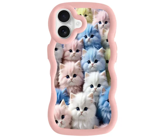 Чехол TPU Cloudy Pictures для Apple iPhone 16 (6.1") Kittens