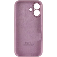 Чехол Silicone Case Full Camera Protective (AA) для Apple iPhone 16 (6.1") Лиловый / Lilac Pride