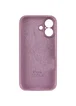 Чехол Silicone Case Full Camera Protective (AA) для Apple iPhone 16 (6.1") Лиловый / Lilac Pride