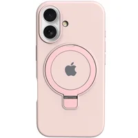Чохол Silicone Case Full Protective with Ring для Apple iPhone 16 (6.1") Pink