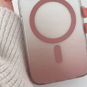 Чехол TPU+PC Shadow with MagSafe для Apple iPhone 16 (6.1") Rose Gold