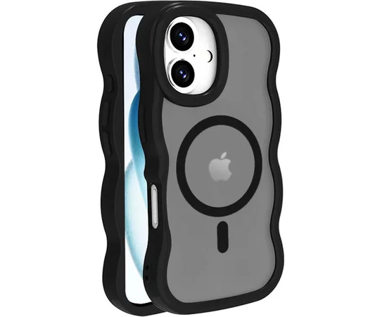 Чохол TPU+PC Undine with MagSafe для Apple iPhone 16 (6.1") Black