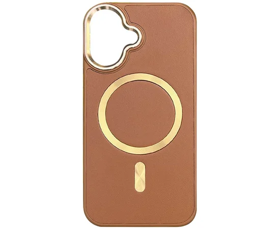 Кожаный чехол SnapCase with MagSafe для Apple iPhone 16 (6.1") Brown