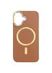 Кожаный чехол SnapCase with MagSafe для Apple iPhone 16 (6.1") Brown