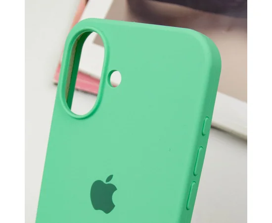 Чехол Silicone Case Full Protective (AA) для Apple iPhone 16 (6.1") Зеленый / Spearmint