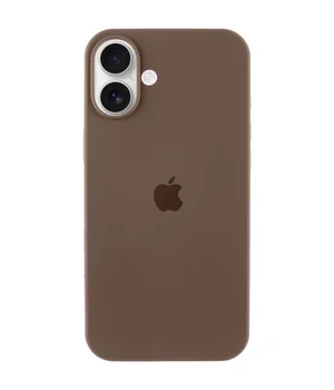 Чехол Silicone Case Full Protective (AA) для Apple iPhone 16 (6.1") Коричневый / Brown