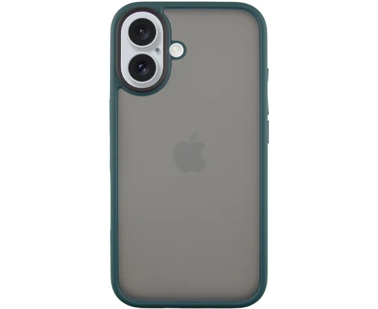 TPU+PC чехол Metal Buttons для Apple iPhone 16 (6.1") Зеленый