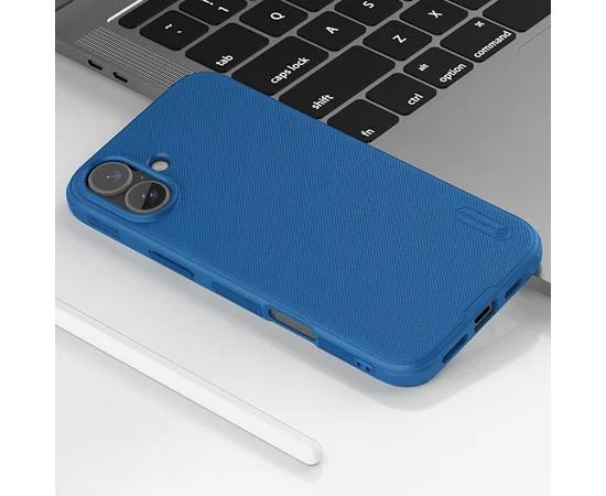 Чехол Nillkin Matte Pro для Apple iPhone 16 (6.1") Синий / Blue
