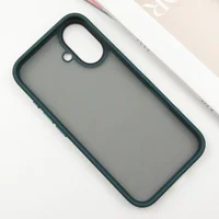 TPU+PC чехол Metal Buttons для Apple iPhone 16 (6.1") Зеленый