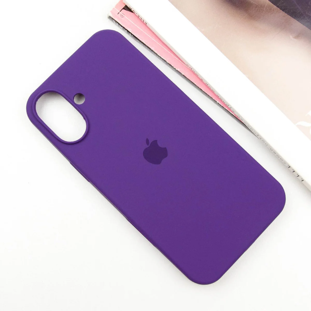 Чехол Silicone Case Full Protective (AA) для Apple iPhone 16 (6.1") Фиолетовый / Amethyst