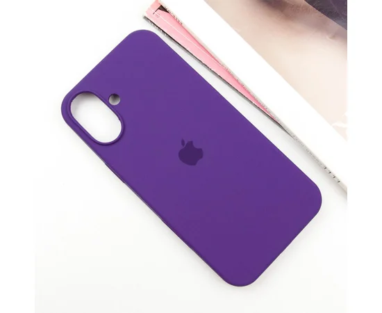 Чехол Silicone Case Full Protective (AA) для Apple iPhone 16 (6.1") Фиолетовый / Amethyst