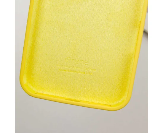 Чехол Silicone Case Full Protective (AA) для Apple iPhone 16 (6.1") Желтый / Yellow