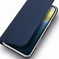 Чехол-книжка Dux Ducis с карманом для визиток для Apple iPhone 16 (6.1") Синий