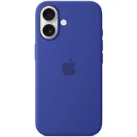 Чехол Silicone case (AAA) with Magsafe and Animation (button) для Apple iPhone 16 (6.1") Ultramarine
