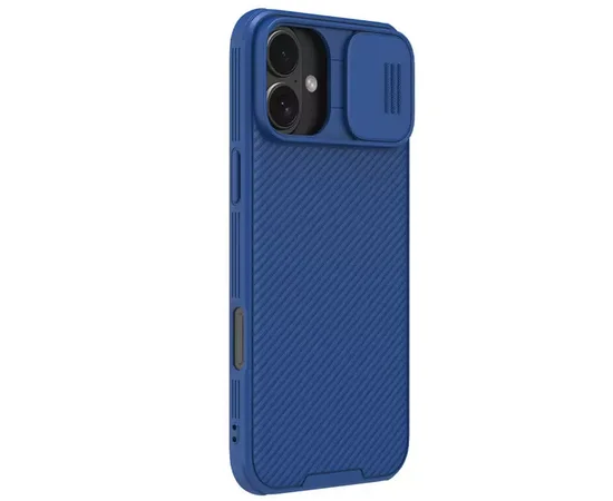 Карбонова накладка Nillkin CamShield Pro Magnetic для Apple iPhone 16 (6.1") Blue